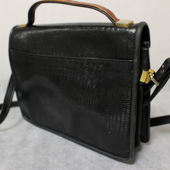 Vintage bag Alligator Genuine leather Handmade by - Picture 4 of 7